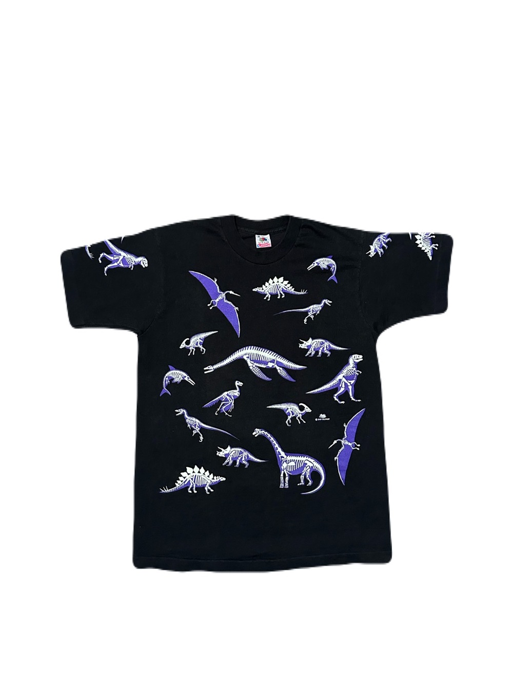 VTG Dan Gilbert Mens T-Shirt Dinosaur Skeletons Single Stitched USA Made Medium